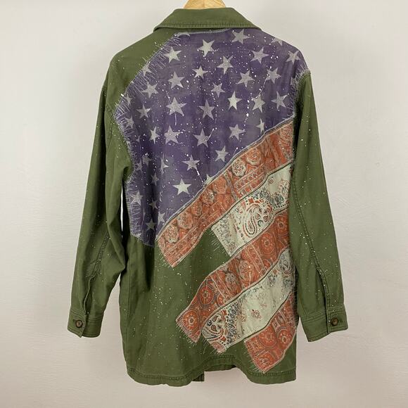 We The Free - Free People Spruce Military Shirt Jacket - Moss - Size Small - Picture 1 of 9